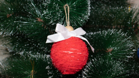 DIY This Foam Ball Christmas Ornament for The Holidays