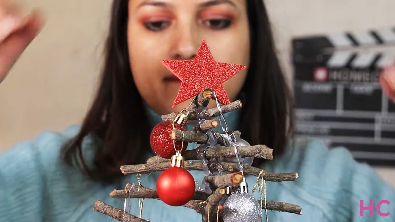 DIY Twig Christmas Tree- 9