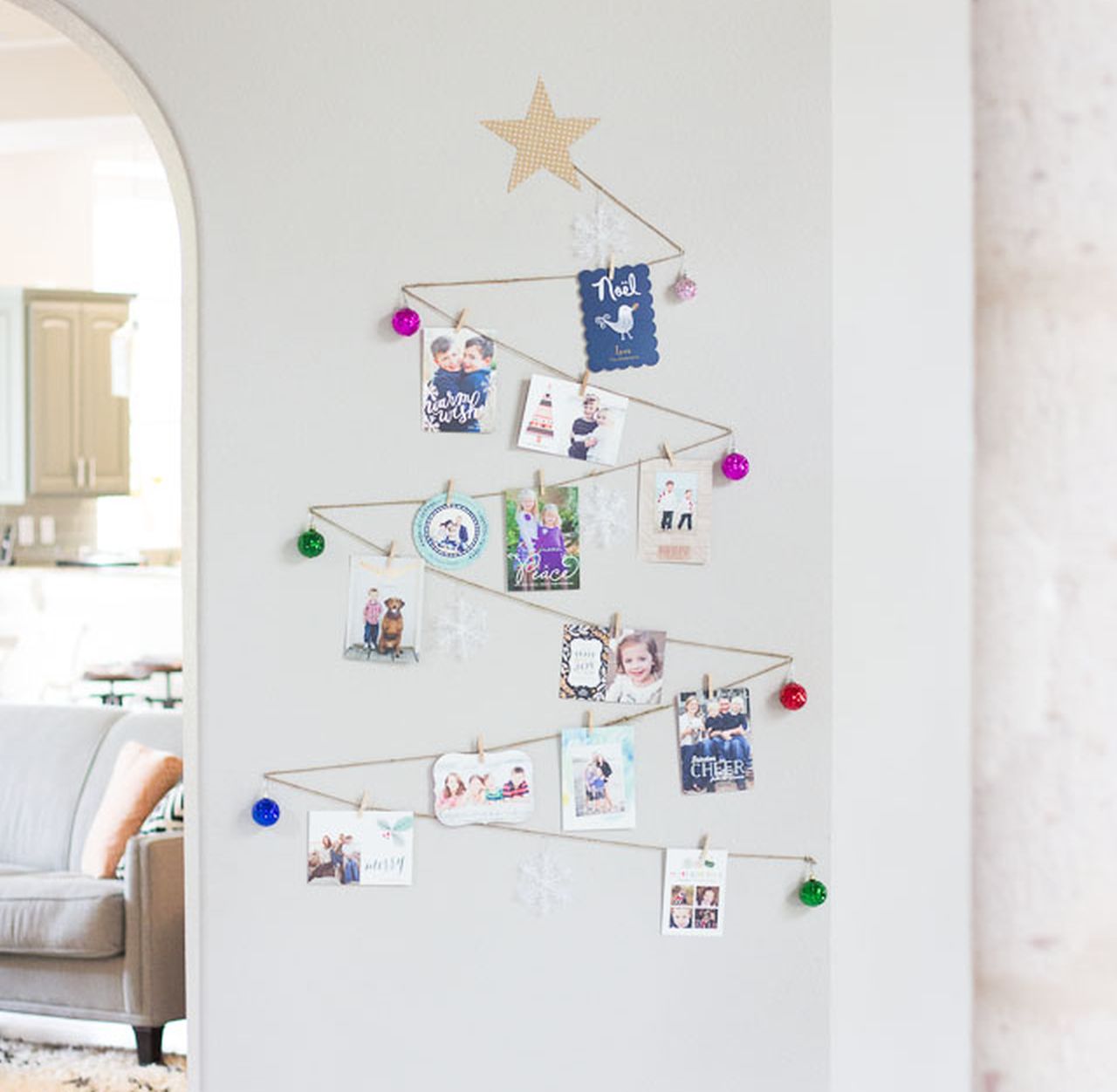 DIY Wall Tree Card Display