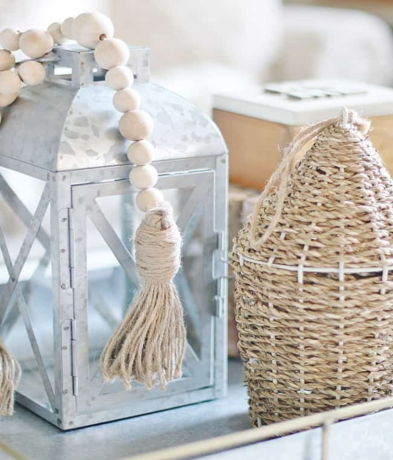 Farmhouse Style Lantern Decoration