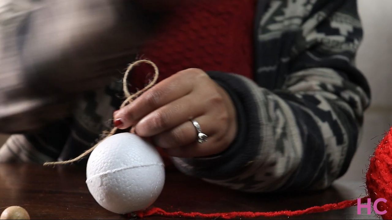 Foam Ball Christmas Ornament