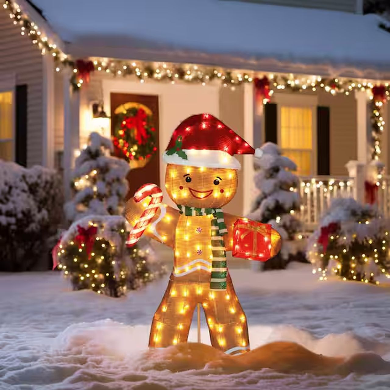 Gingerbread Man Outdoor Christmas Holiday Yard Decoration