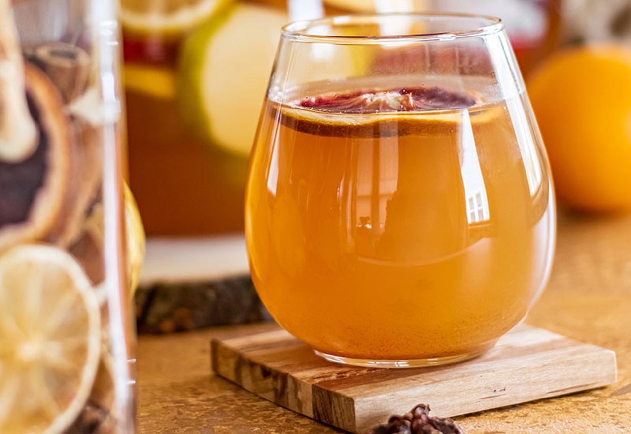 Hot Spiced Pear Cider