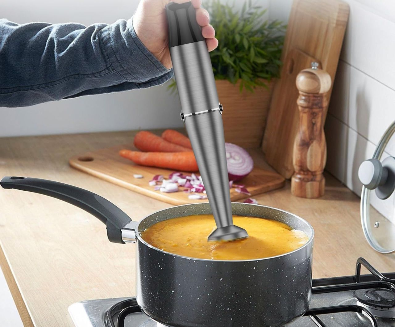 Immersion Blender Handheld Corded Hand Blender