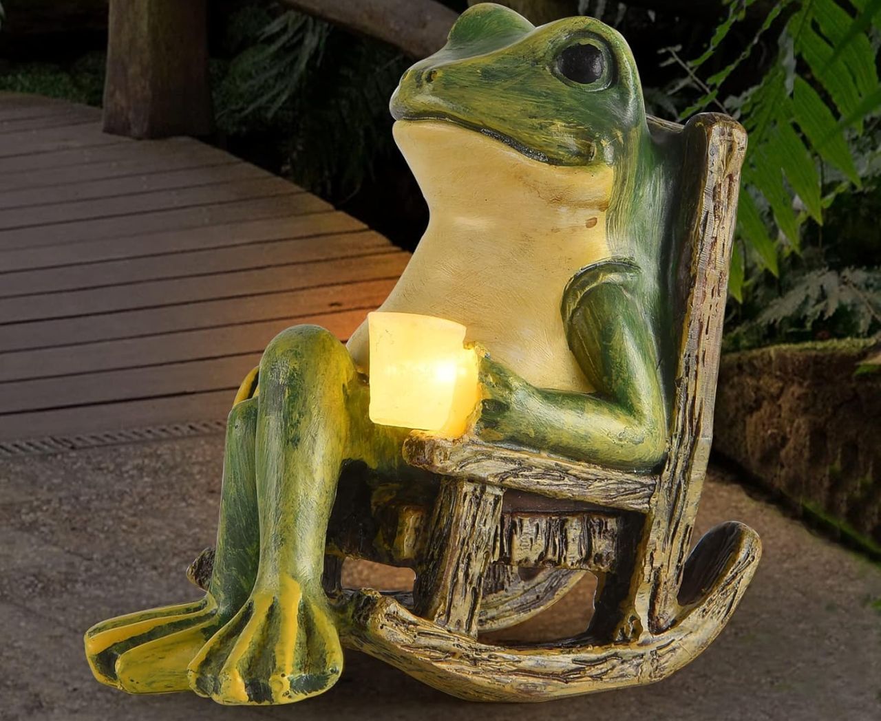 Miniature Frog Garden Statue