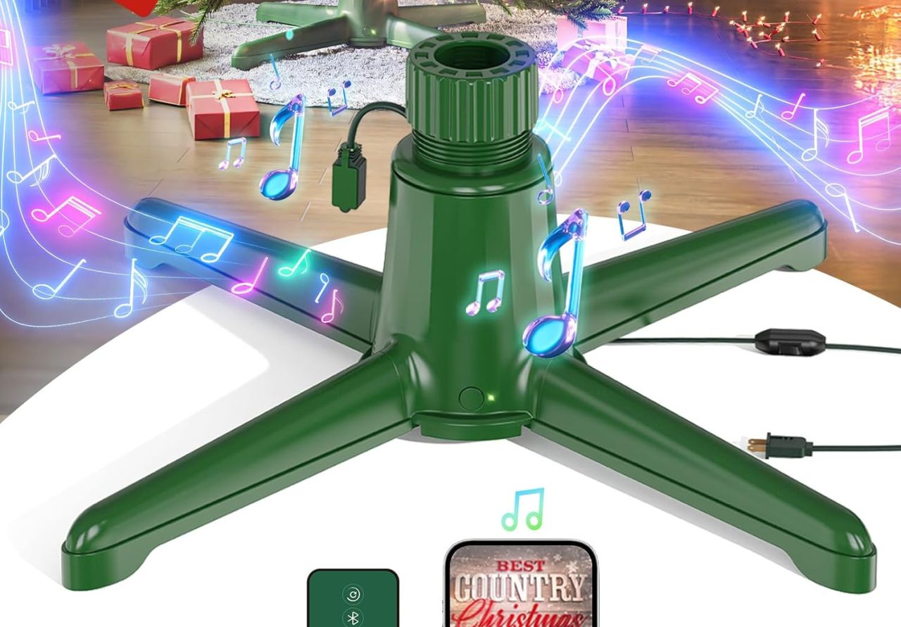 Musical Rotating Christmas Tree Stand by DG-Direct