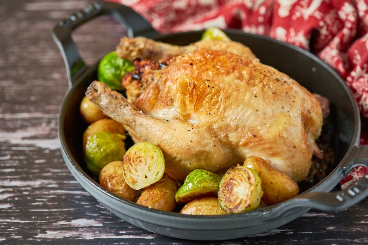 One‑Pot Christmas Poussin