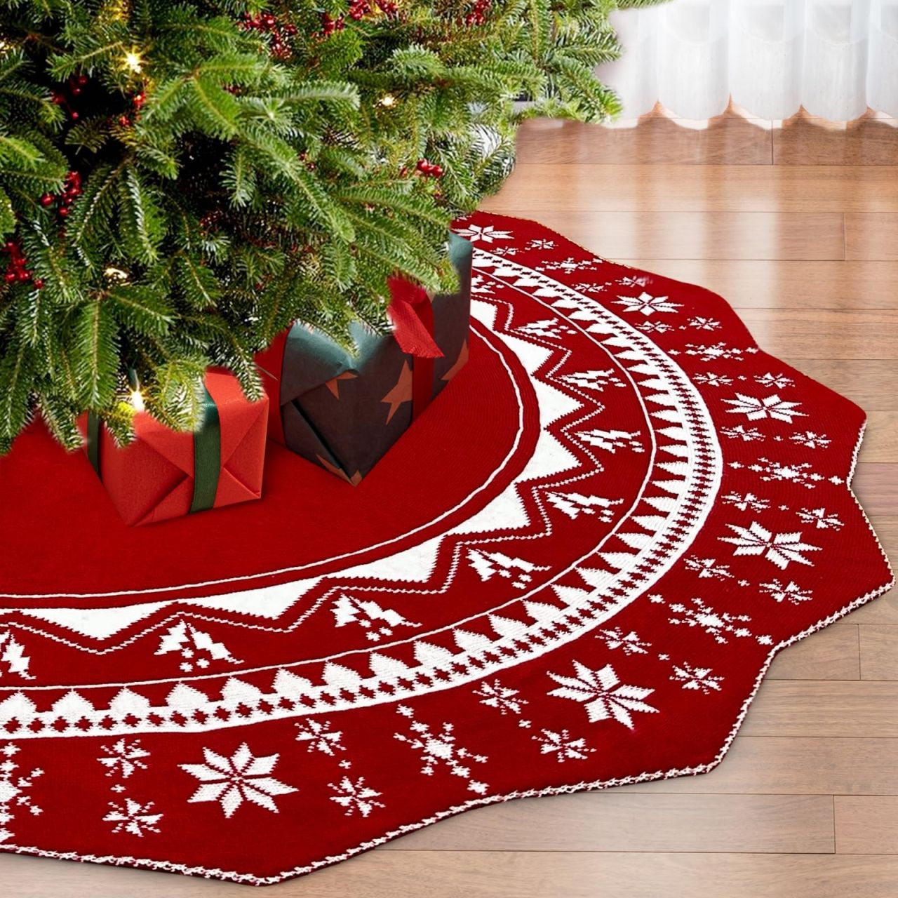 Best Christmas tree skirts to buy: OurWarm Christmas Tree Skirt