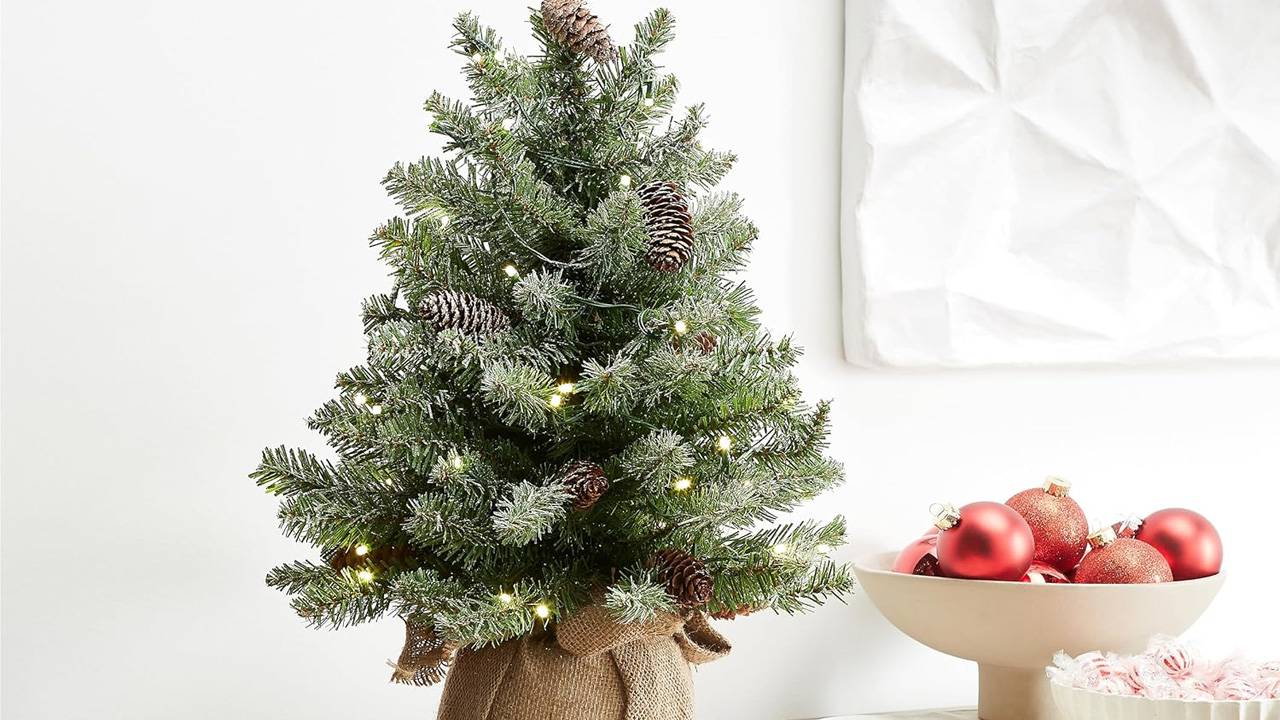 Pre-lit Flocked Artificial Christmas Tree