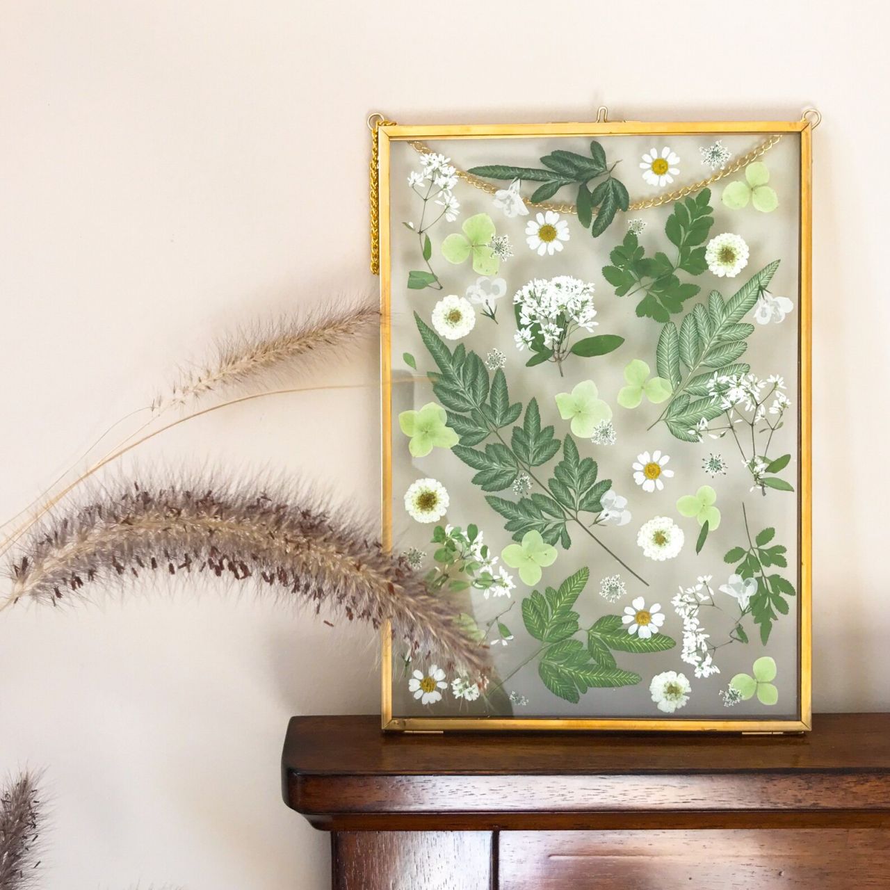 Pressed Botanical Christmas Art