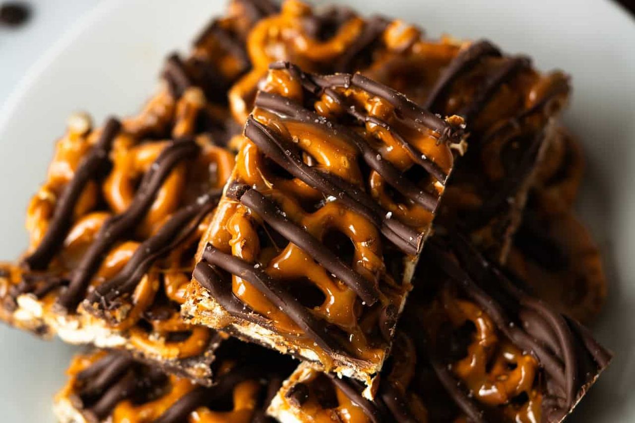 Salted Chocolate Pretzel Bark