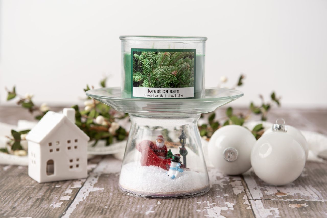 Santa Christmas Candle Holder
