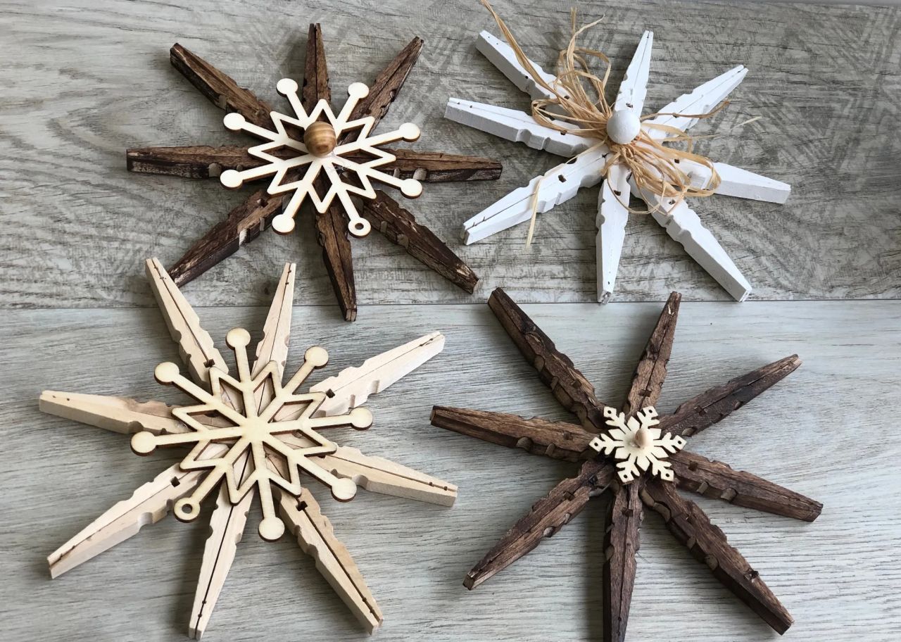 Simple Rustic Christmas Ornaments