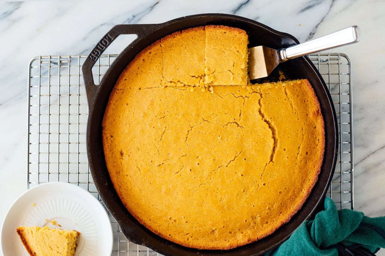 Skillet Cornbread with Honey Butter