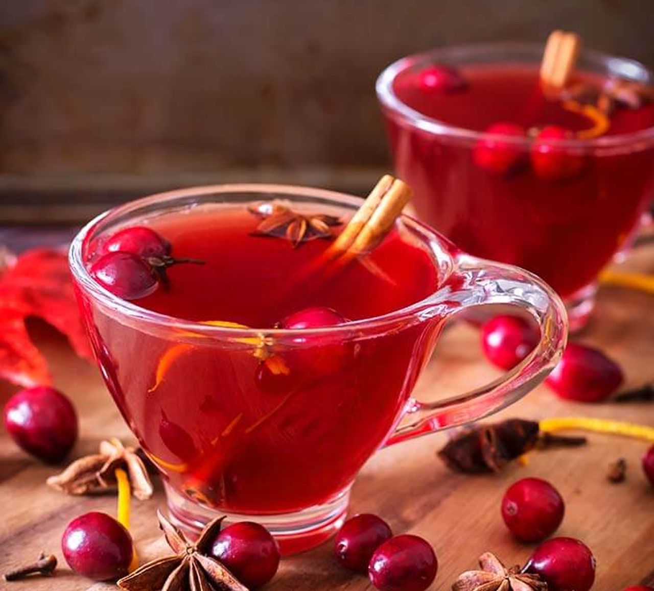 Spiced Cranberry Hot Toddy