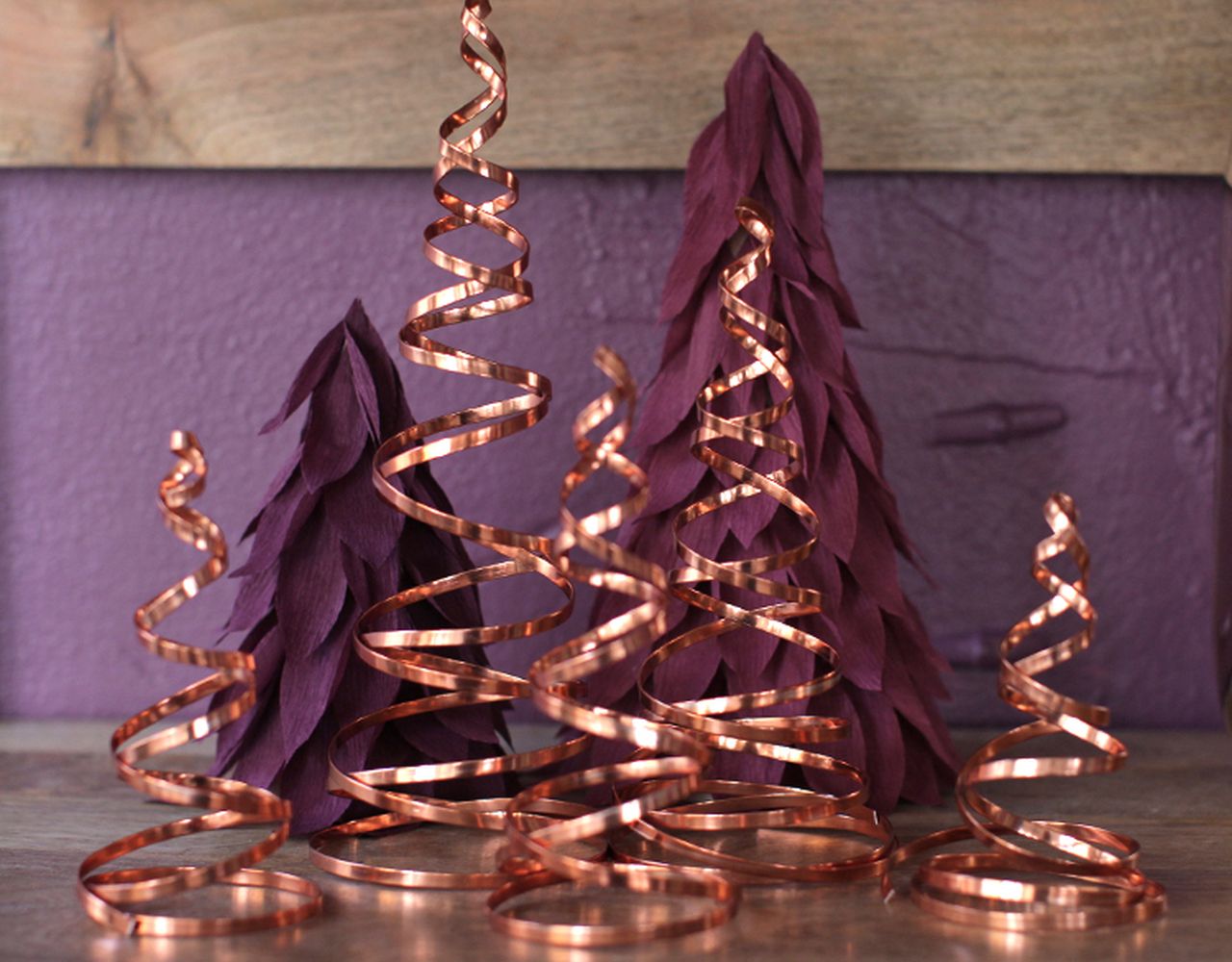 Spiral Copper Christmas Tree