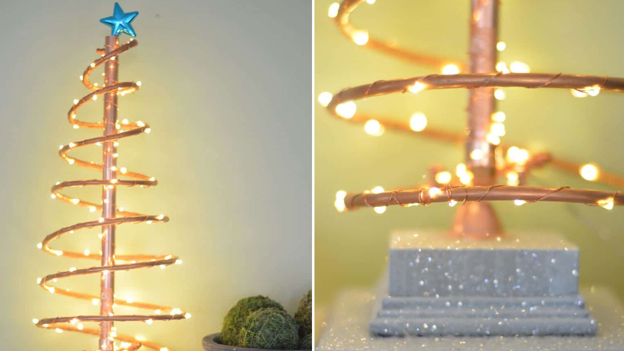 Spiral Copper Christmas Tree