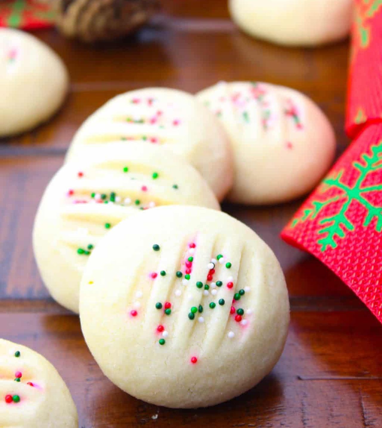 Whipped Shortbread Cookies