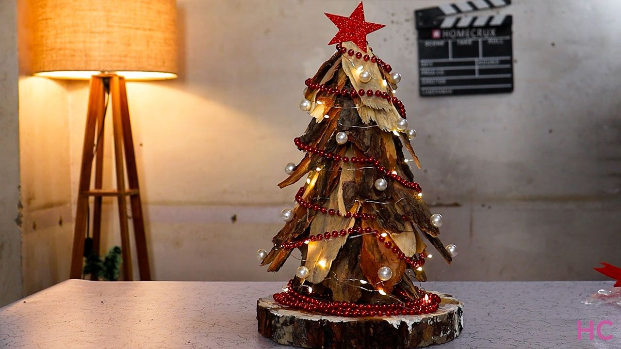 Wood Chip Christmas Tree- 15