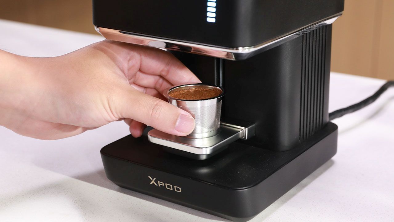 Xpod Coffee Pod Maker - freshly ground beans