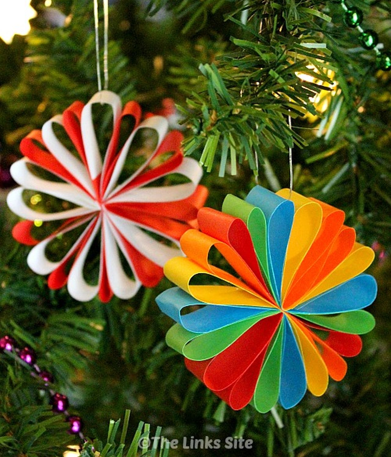 multicolor paper flowers