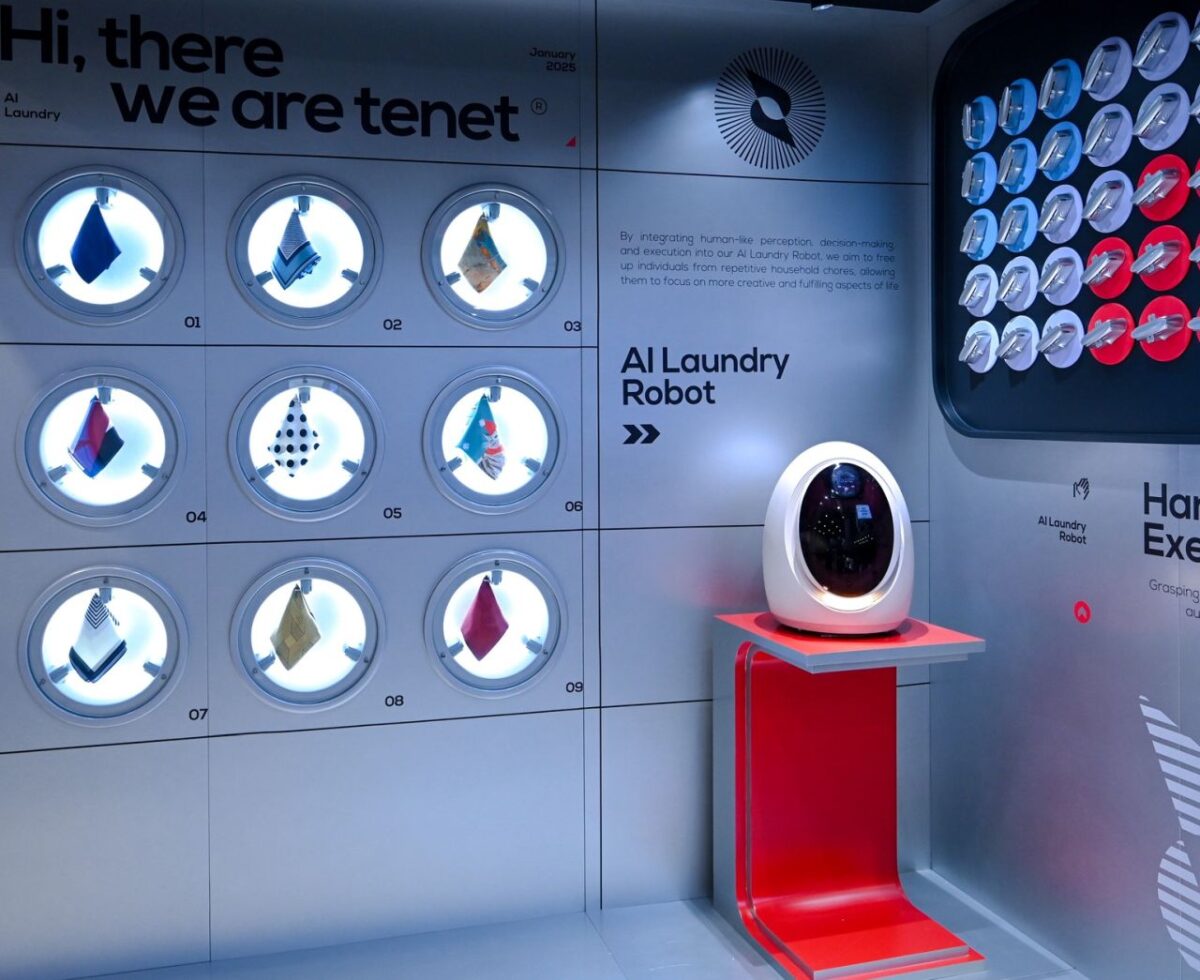 TENET AI Laundry Robot Washes, Dries, and Even Folds Clothes