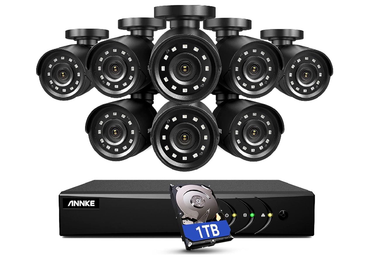 ANNKE 3K Lite Security Camera System Outdoor with AI Human and Vehicle Detection