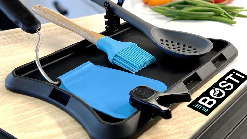 Adaptchula Spatula and Nottadrip Utensil Rest -featured