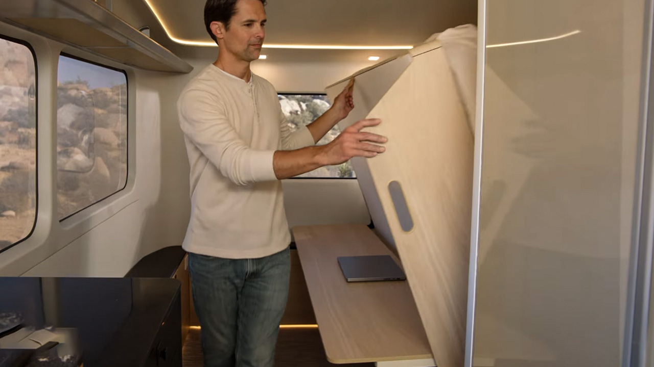 Pebble Flow murphy bed 