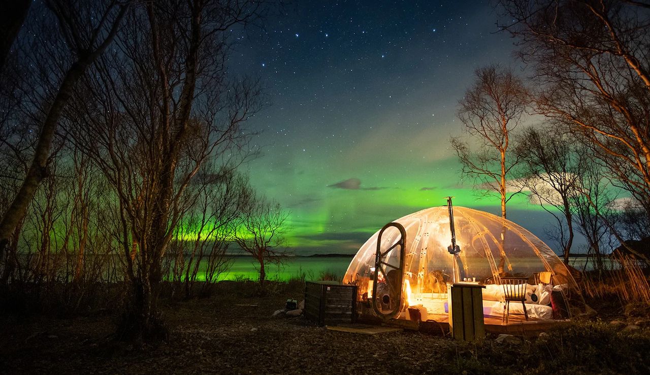 Best Airbnbs to Spot Northern Lights - Følvika Eye Dome in Gildeskål, Norway