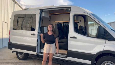 Ford Transit Camper Van Designed to Accommodate Four People and Three Dogs (29)