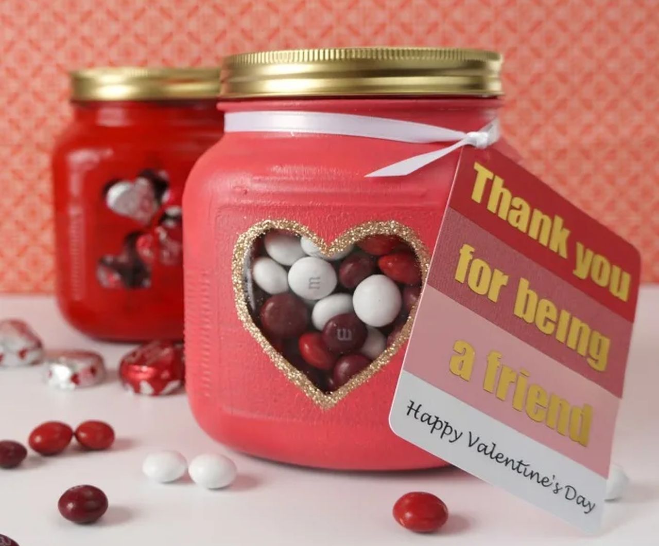 Friendly Valentine Candy Jar