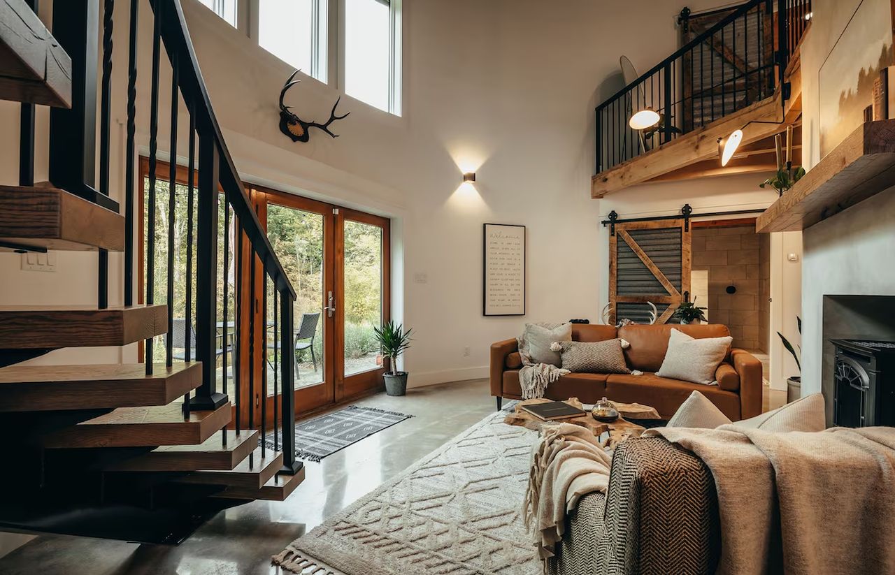 Grain Bin House Living Room