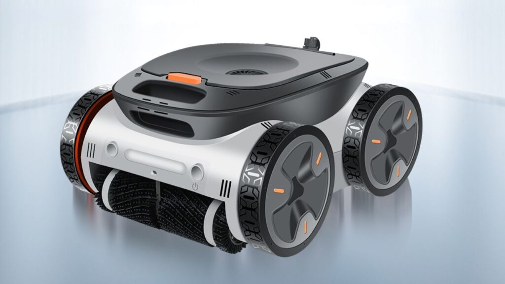 Hydro Puls Robotic Pool Cleaner Scrubs Floor, Walls, & Cleans Surface