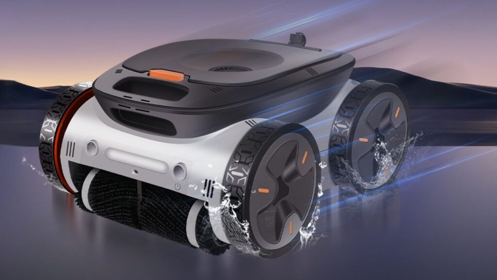 Hydro Puls Robotic Pool Cleaner Scrubs Floor, Walls, & Cleans Surface