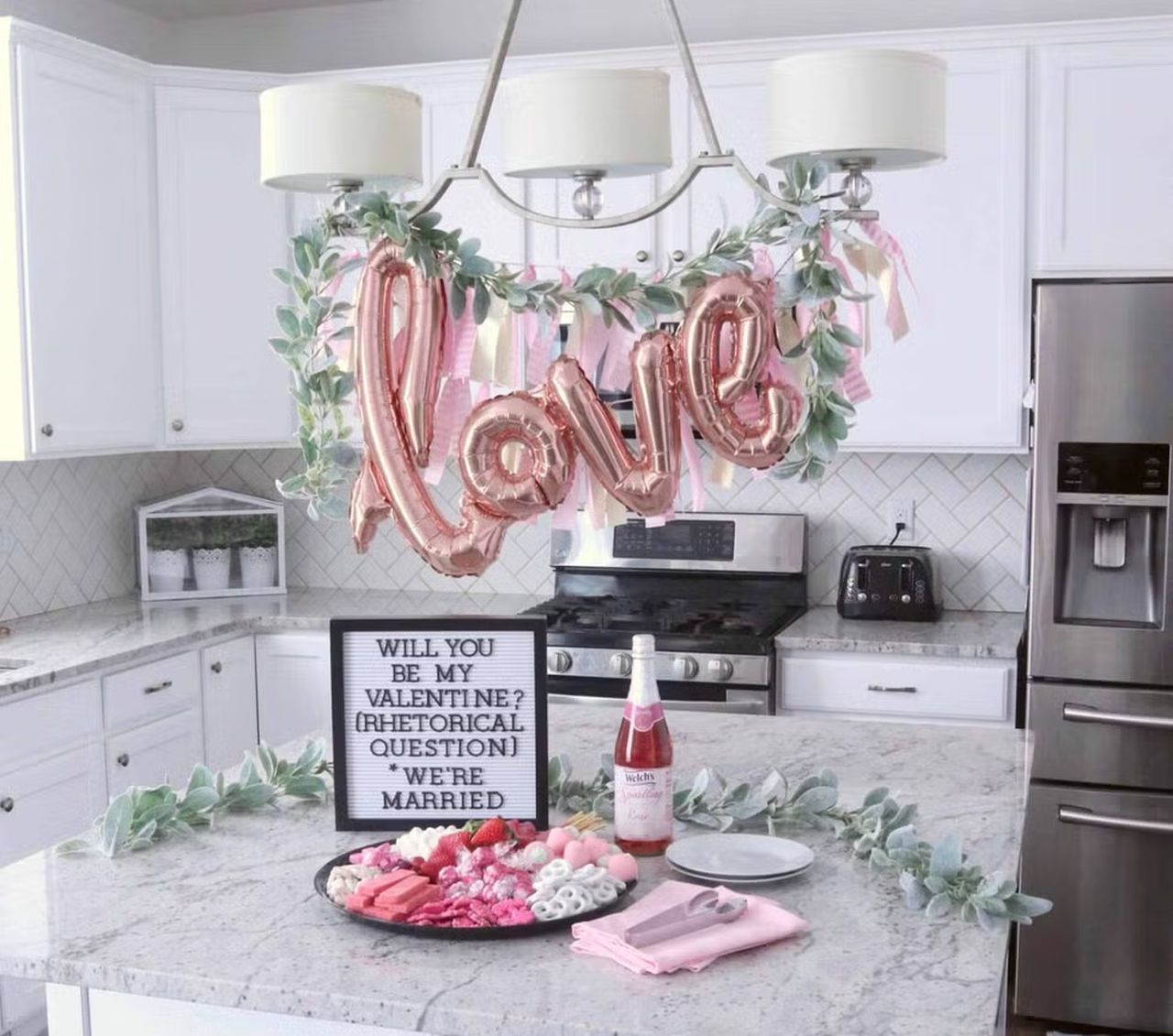 Kitchen Decoration for Valentine's Day