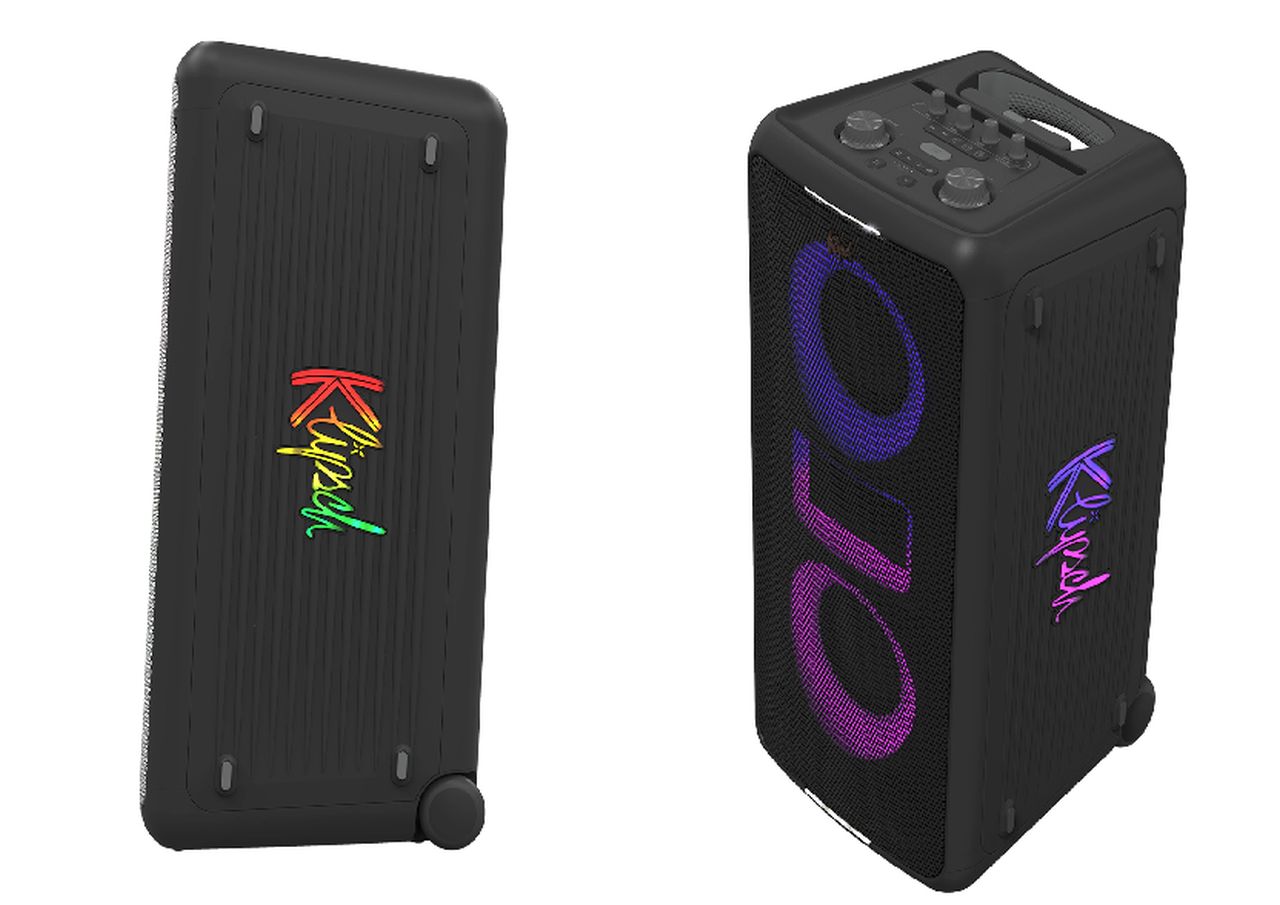 Klipsch RGB illumination, karaoke-ready, Bluetooth party speakers named on Miami, Las Vegas and New York 