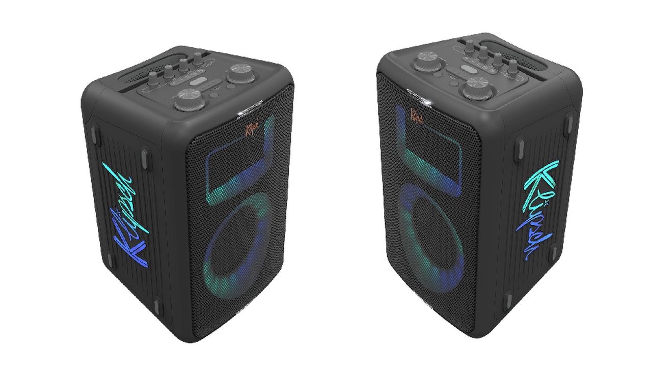 Klipsch RGB illumination, karaoke-ready, Bluetooth party speakers named on Miami, Las Vegas and New York 