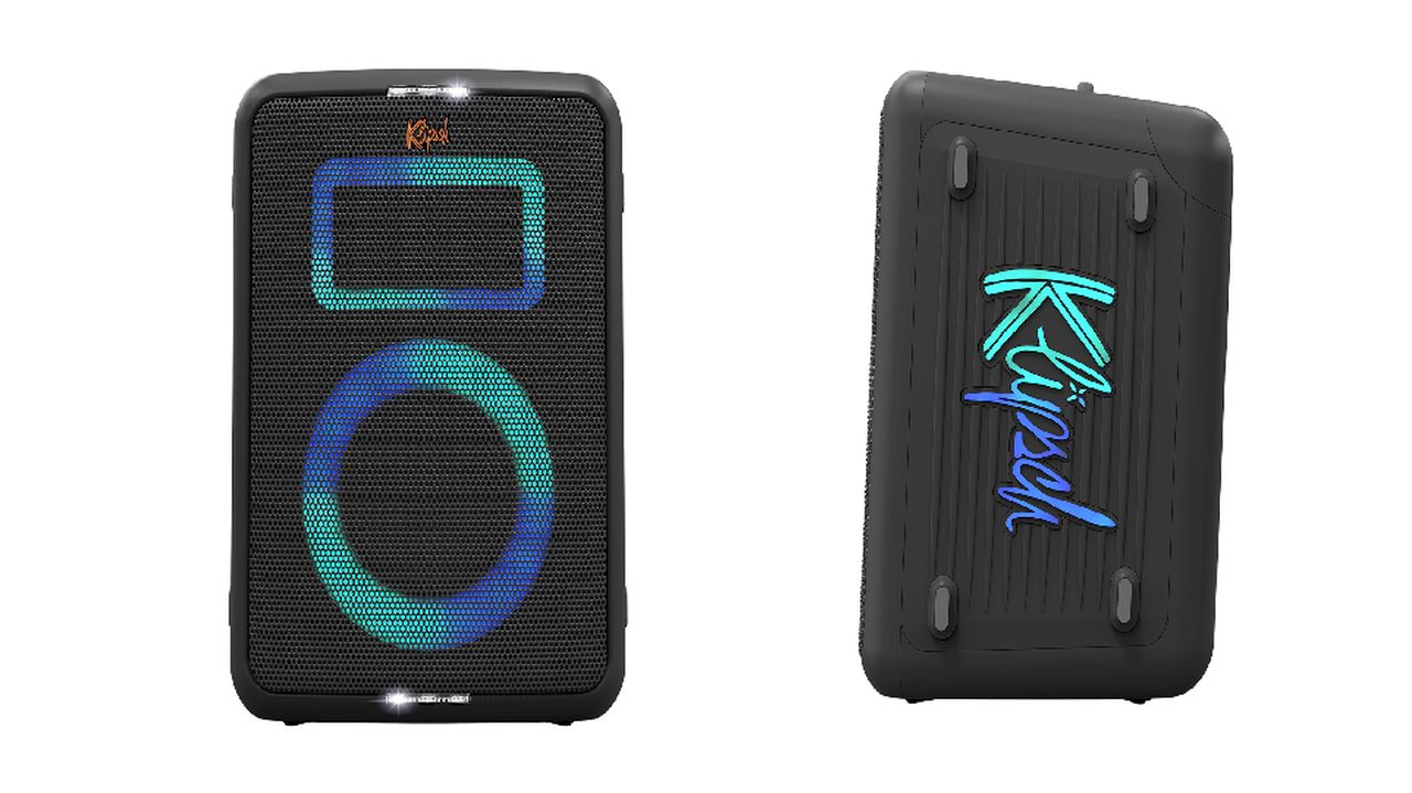 Klipsch RGB illumination, karaoke-ready, Bluetooth party speakers named on Miami, Las Vegas and New York 