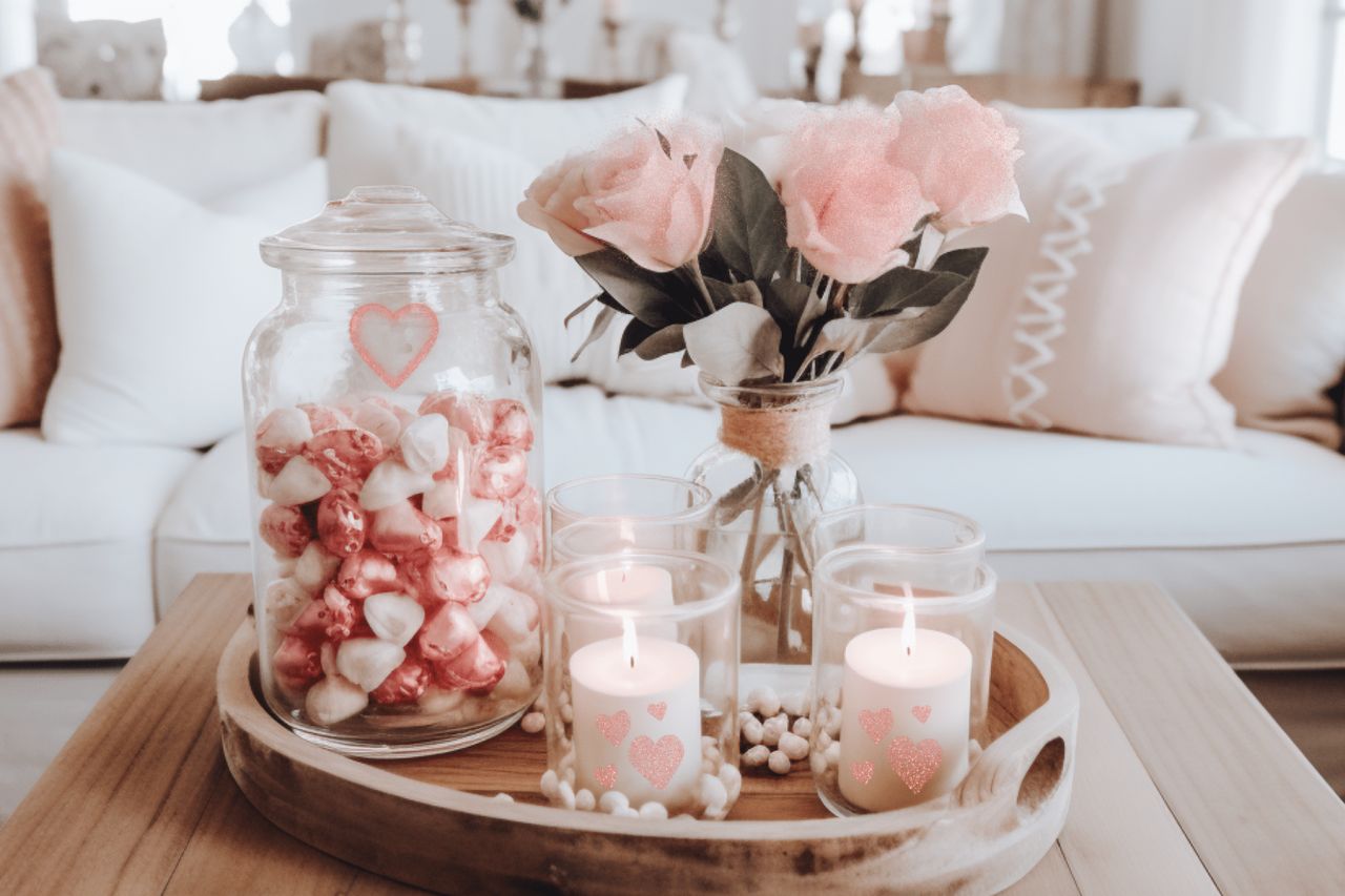 Mason and Glass jar decoration for living room