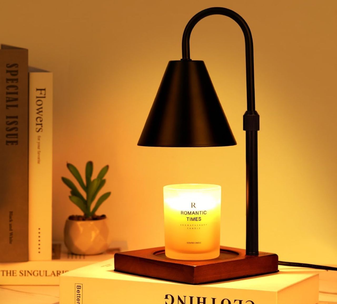 Modern Candle Warmer Lamp with Timer