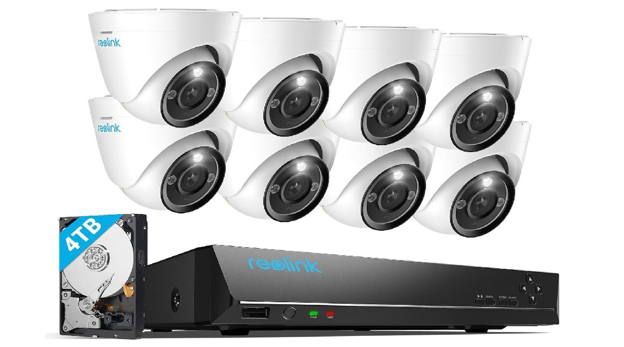 REOLINK 12MP PoE Security Camera System – 8 Cameras, 16CH NVR