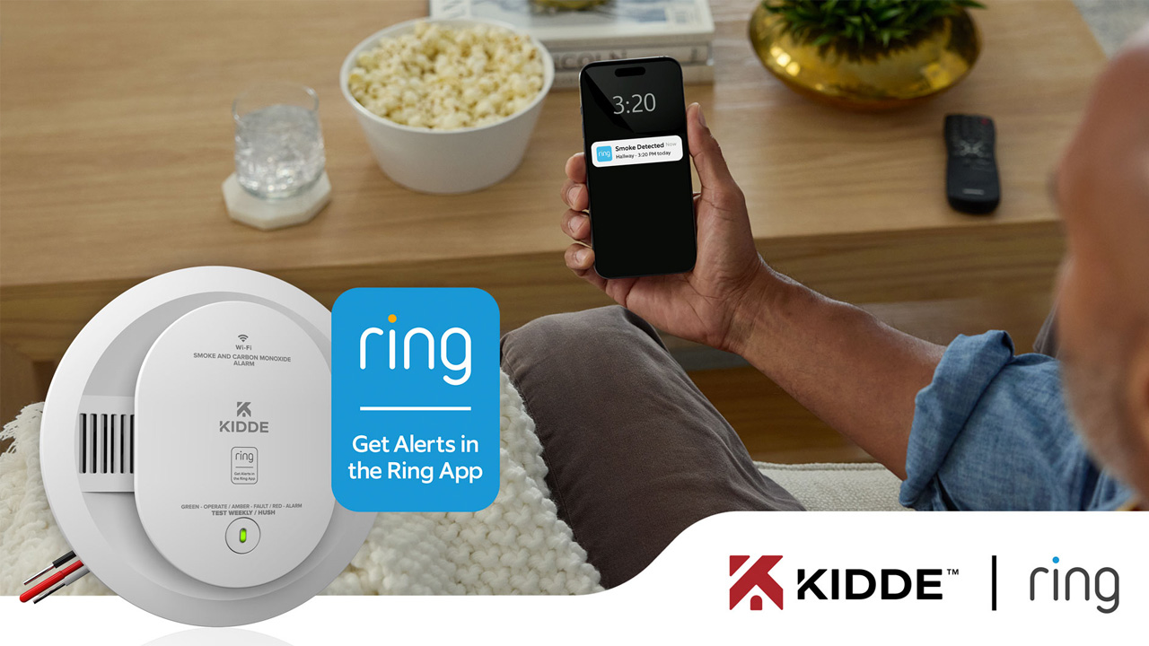 Ring smart smoke alarm made by Kidde