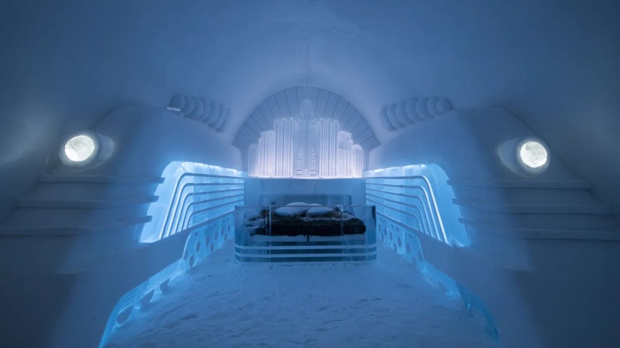 Swedish Icehotel- Yesterday’s Tomorrow explores a futuristic world