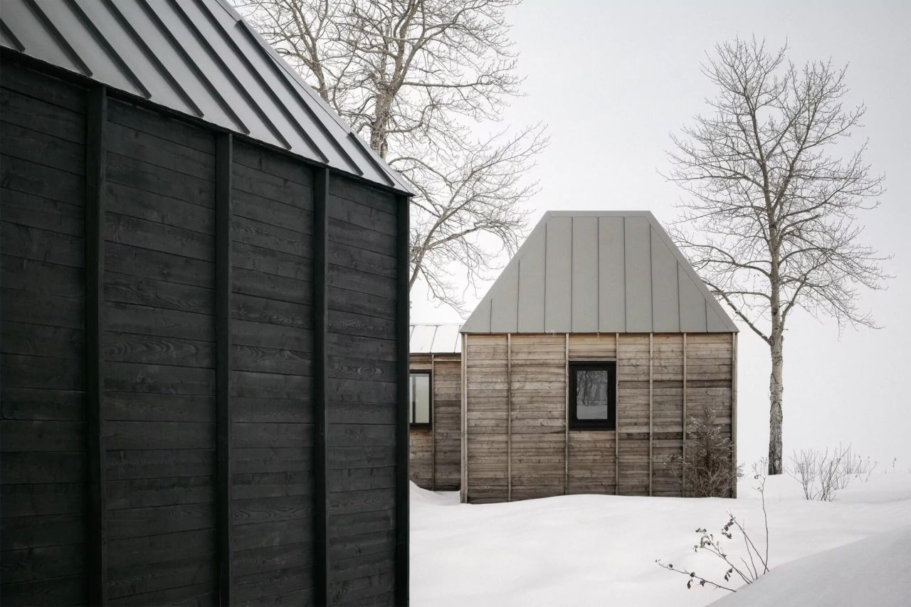 This Stilted Modular Residence Makes Best Out of Its Location - exterior design of both houses