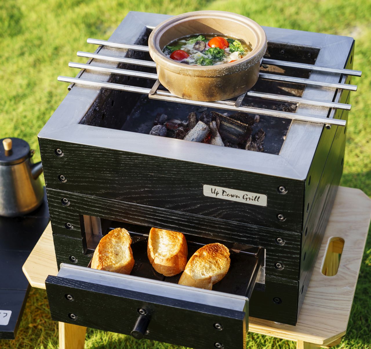 Up Down Grill Portable Oven by Kenzo Noridomi