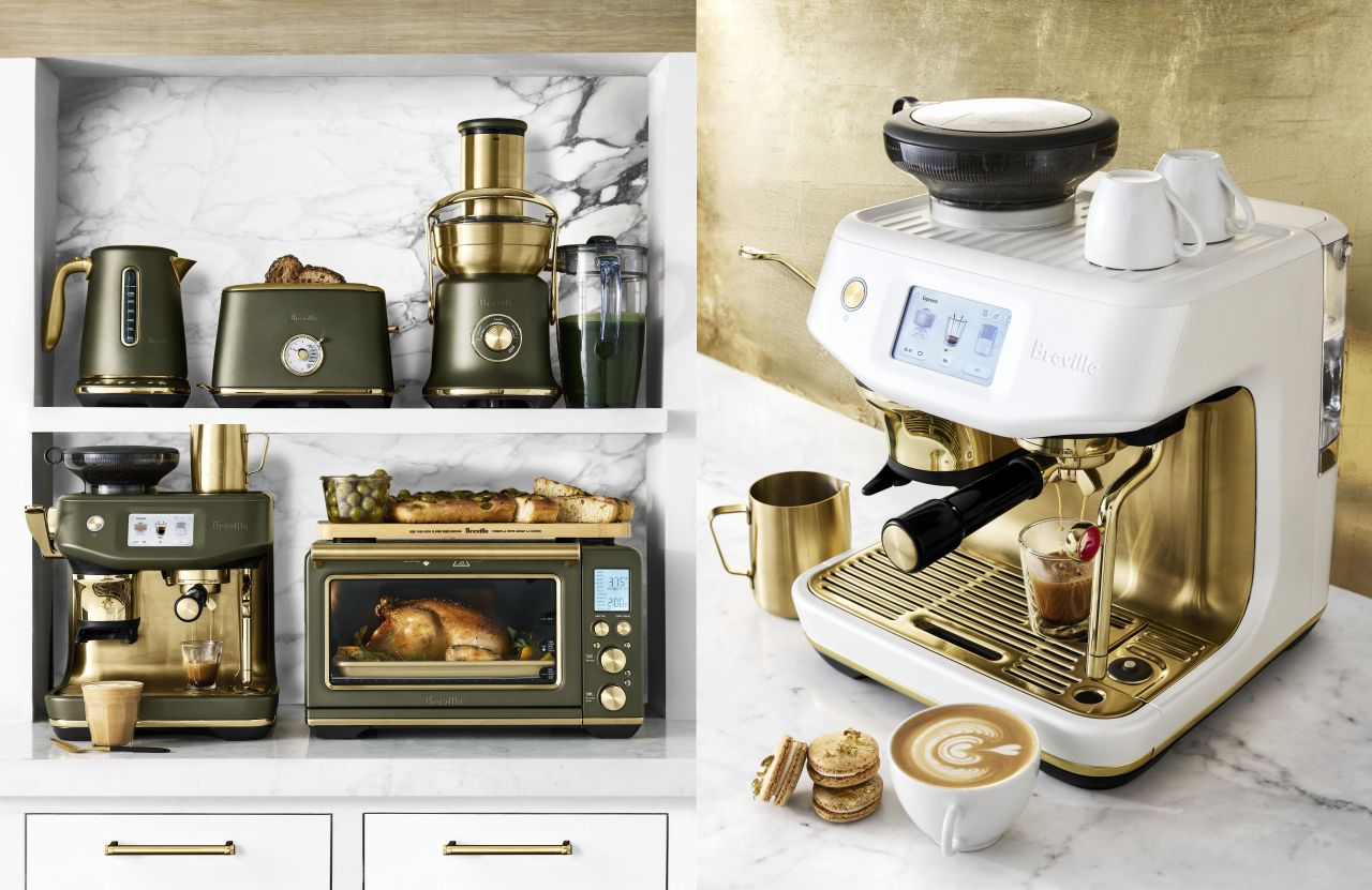 Williams-Sonoma Launches Breville Brass Collection of Kitchen Appliances Featuring Stylish Brass Accents