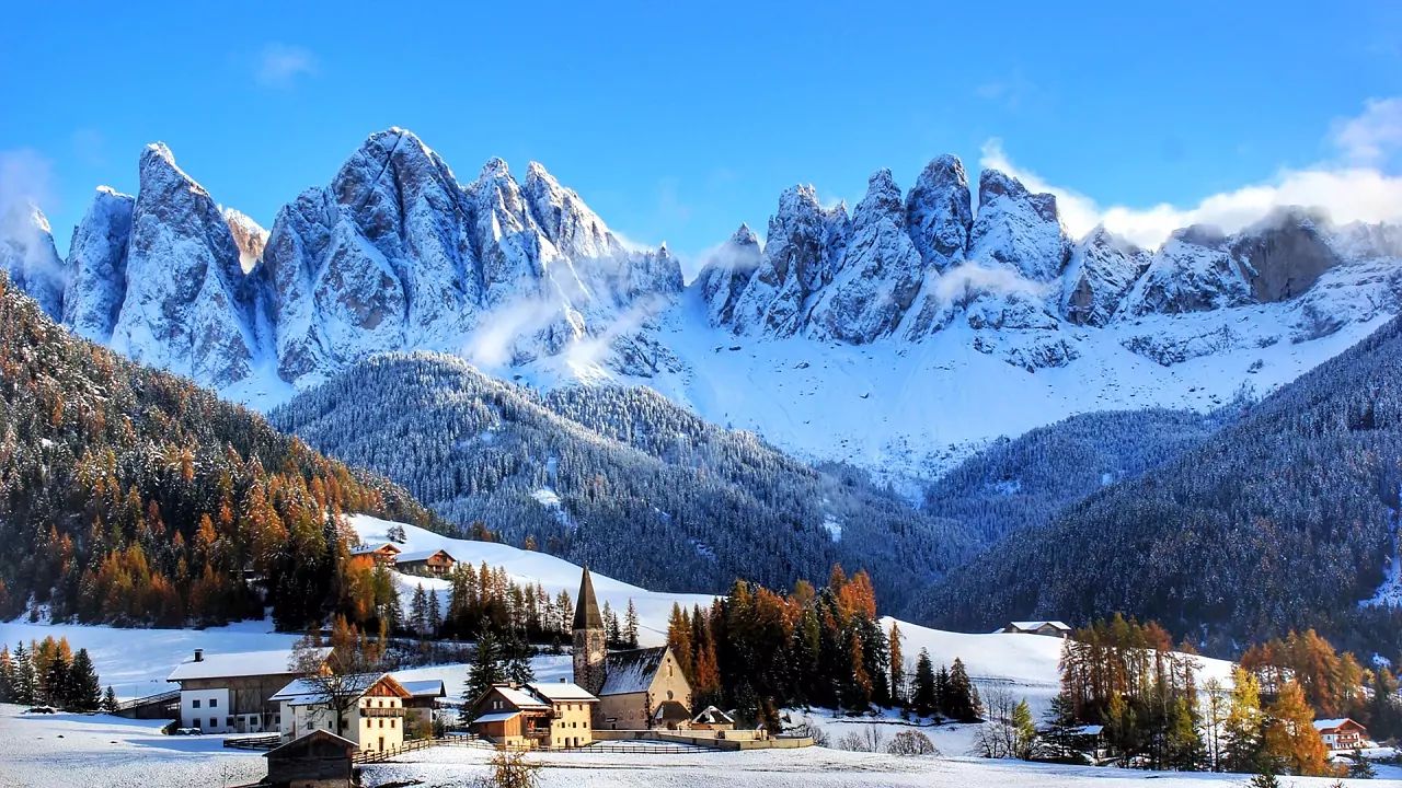 Winter Wonderlands in the World – Places to Visit in Winter - Val di funes, Dolomites, italy