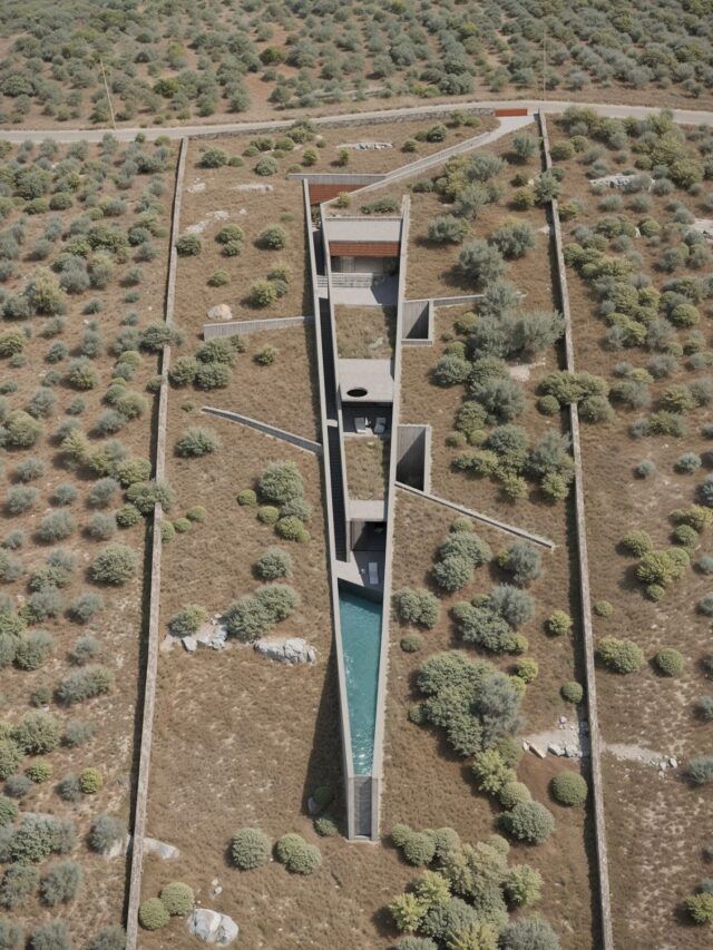 This Cave House Built Into Sloped Site Blends With Landscape