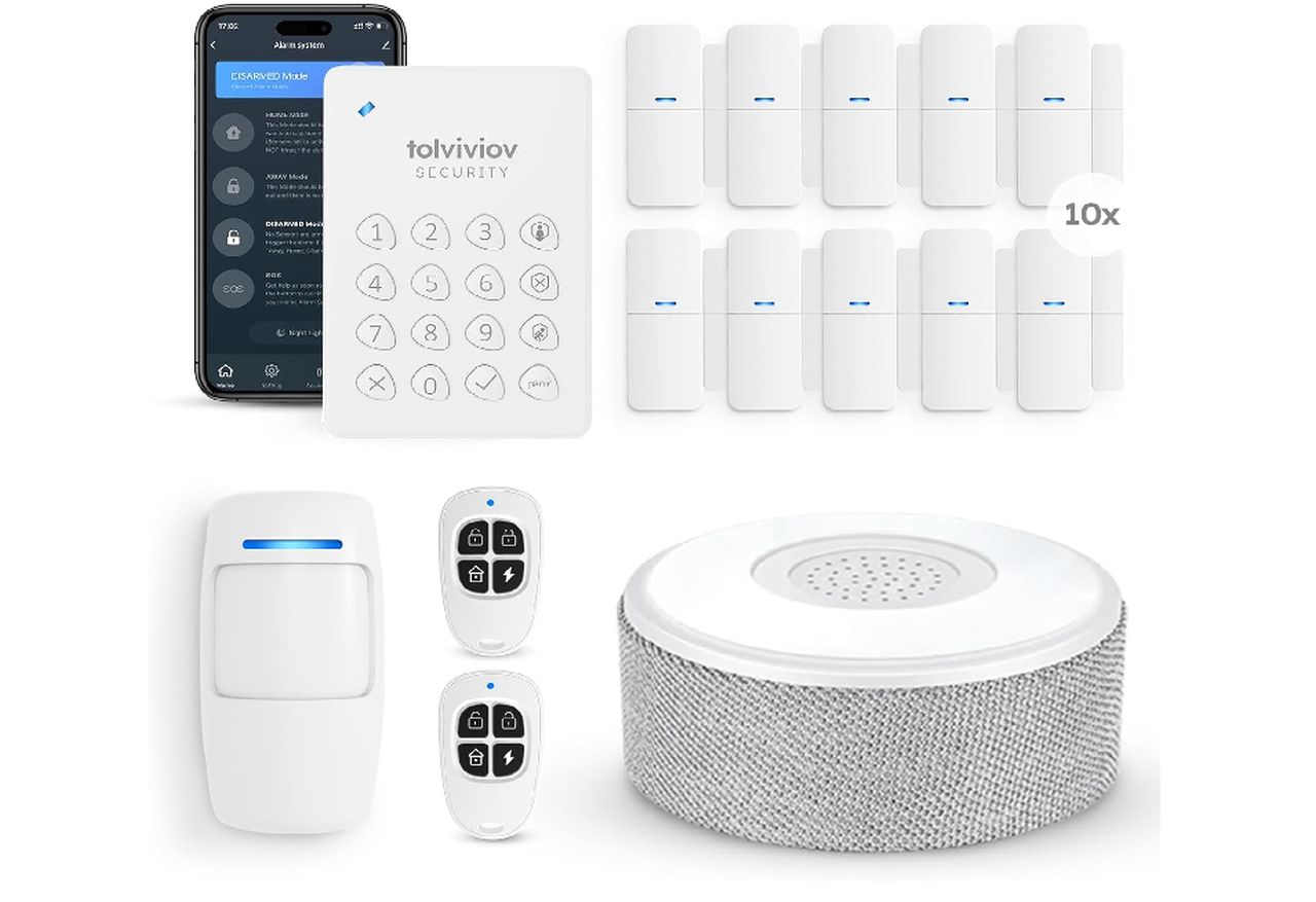 tolviviov Alarm System – 15-Piece DIY Home Security Kit